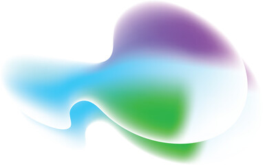 Abstract colorful fluid shapes design element