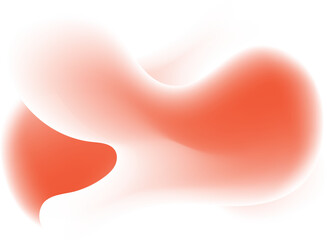 Abstract coral fluid shapes design element