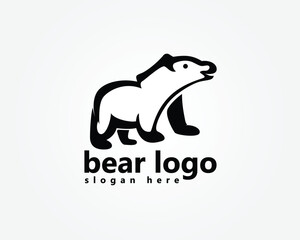 bear logo, bear is roaring logo design inspiration