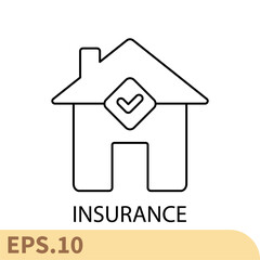 insurance icons  symbol vector elements for infographic web