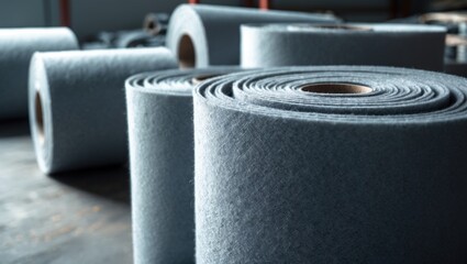 Close-up of insulation felt or fiber background