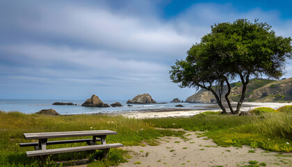 Serene Morning at Lone Ranch Beach on the Oregon Coast