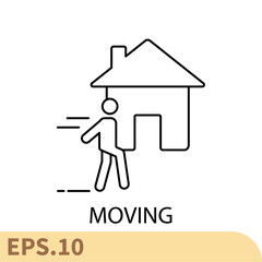 moving icons  symbol vector elements for infographic web