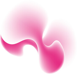 Abstract pink fluid swirl design element