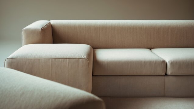 The Jett Sofa in all-white leather features sleek lines for an elegant touch to any living space.