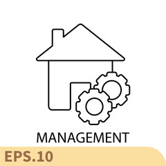 management icons  symbol vector elements for infographic web