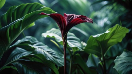 The Love Wave Flower, scientifically named Anthurium plowmanii, is an ornamental plant recognized for its stunning foliage and occasional blooms.