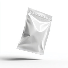 White Pouch Mockup in Flying Motion