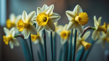 Intimate shot of a flower. Indicator of the forthcoming spring and interior embellishment.
