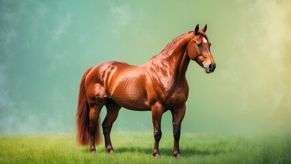 Fototapeta premium Crimson horse