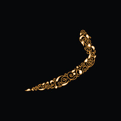 Arabic alphabet and calligraphy