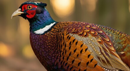 Ring necked pheasant portrait