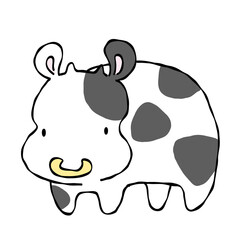 かわいい牛のイラスト