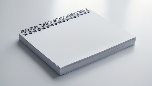 Blank notebook on its own with clipping path