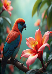 rainbow lorikeet on a branch
