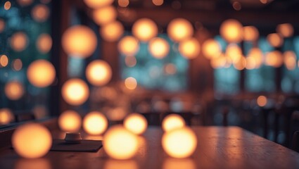 A blurred setting adorned with exquisite bokeh lights