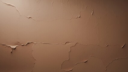 Fototapeta premium Mocha Mousse: 2023 Color of the Year with a Brown Painted Wall Background