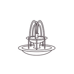 decorative water fountain emoji vector symbol sign icon illustration