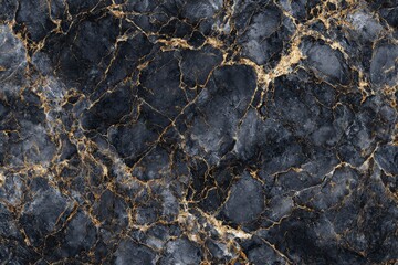 Elegant dark marble with golden veins.
