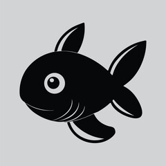 Anabas Climbing Perch Fish Silhouette Artwork