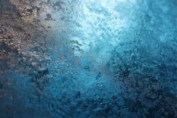 Obraz premium Abstract ice texture in blue tones.