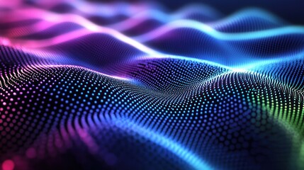 Abstract digital wave pattern