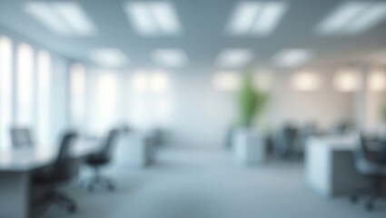 Obraz premium Abstract blurred office hallway interior space.