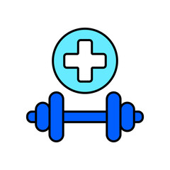 Icon a health lifestyle, isolated against a clean background.