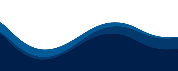 Blue Curved Abstract Business Background with White Space for Corporate Banner or Presentation	