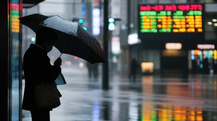 Rainy Day Commute in the City