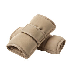 Beige Fabric Elbow Pads Protective and Comfortable Arm Support for Various Activities
