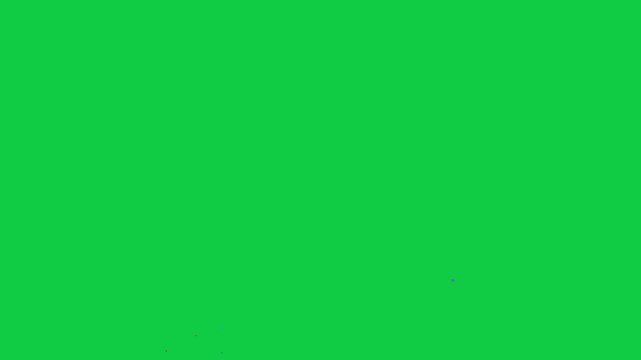 Blue pink confetti explosion on green screen chromakey background. Confetti animated confetti explosion splash confetti spray birthday party event new year celebration anniversary croma green screen