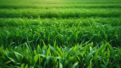 Obraz premium A vibrant grassy field brimming with greenery.