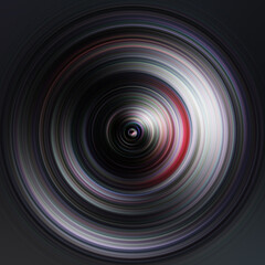 Colorful radial motion effect. Abstract rounded background.