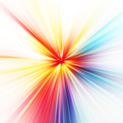 Obraz premium Colorful zoom motion effect. Abstract background. Color lines. Colored texture backdrop and banner.