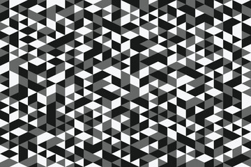 Geometric seamless technology gray and white triangle element, white black triangle