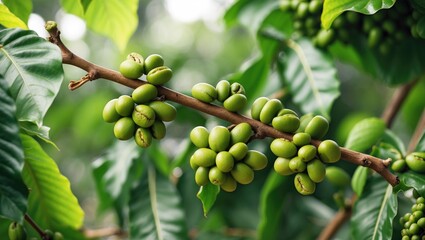Green coffee beans