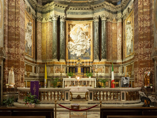 Obraz premium Chiesa di Santa Caterina da Siena a Magnanapoli, baroque styled church in Rome, Italy