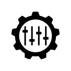 Customization icon on white background.