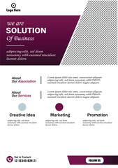 business template flyer design