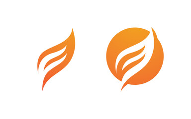 Flames Logo icon illustration vector design template vv.68