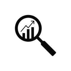 icon analysis research data vector design template