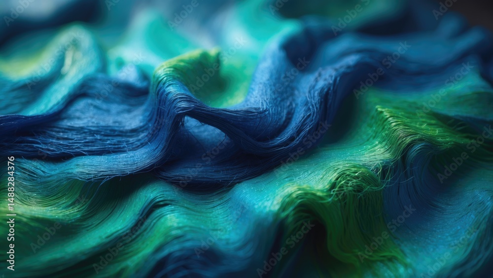 Poster macro image of abstract paint texture on canvas