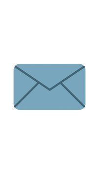 Envelope empty icon for web user for open, inbox, empty, message, vertical video icon