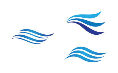 Water wave liquid vector Logo illustration design V1.153
