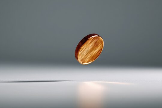 coin caught in mid air