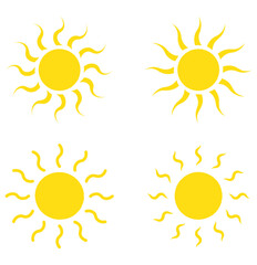 sun for web icons. solar isolated icon. sunshine sun icon vector illustration icons