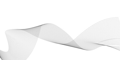 Abstract wavy curve lines background. Abstract frequency sound wave lines and technology curve lines background. Abstract business wave curve lines background. Vector illustration.