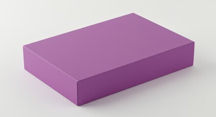 Purple Cigarette Box Mockup Isolated on White Background
