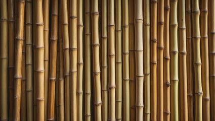 Fototapeta premium Golden textured background of dry cane